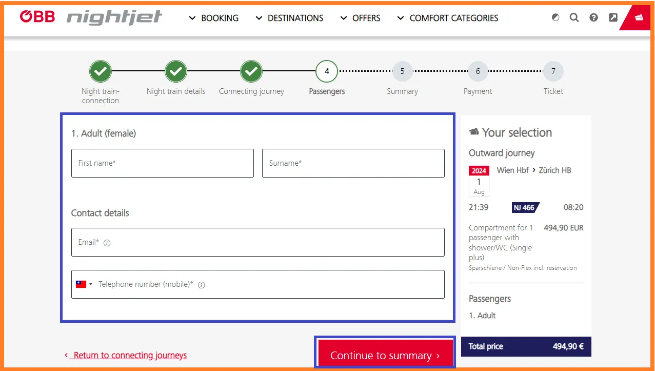 ÖBB Nightjet買票教學