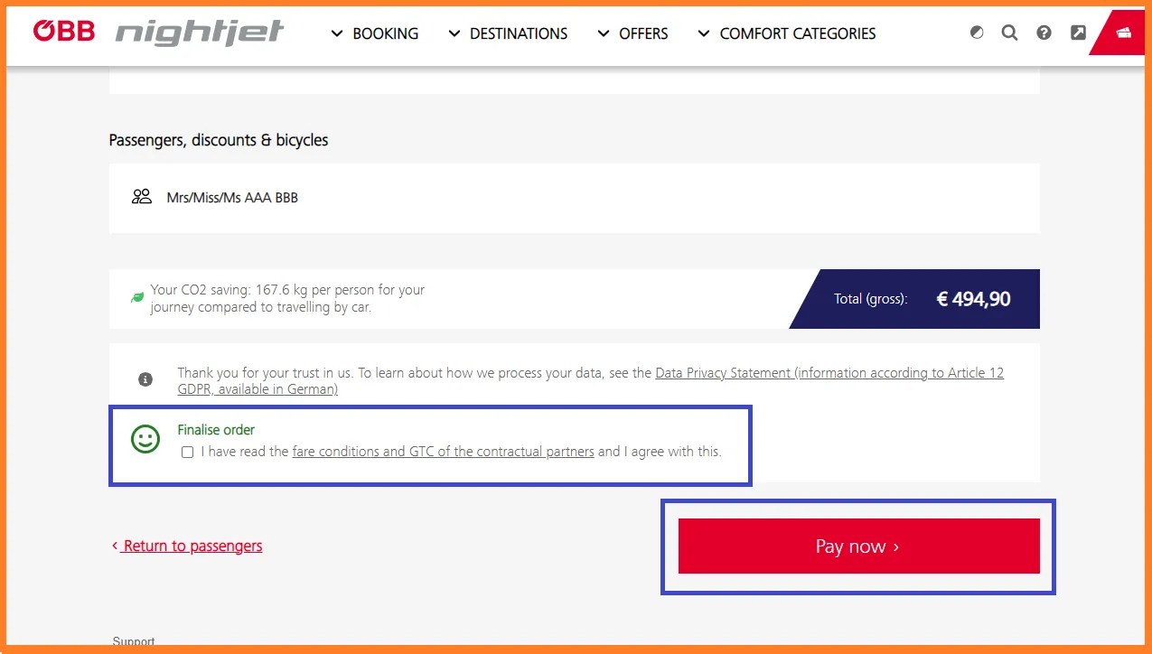 ÖBB Nightjet買票教學