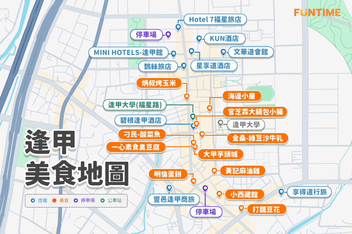 逢甲美食地圖