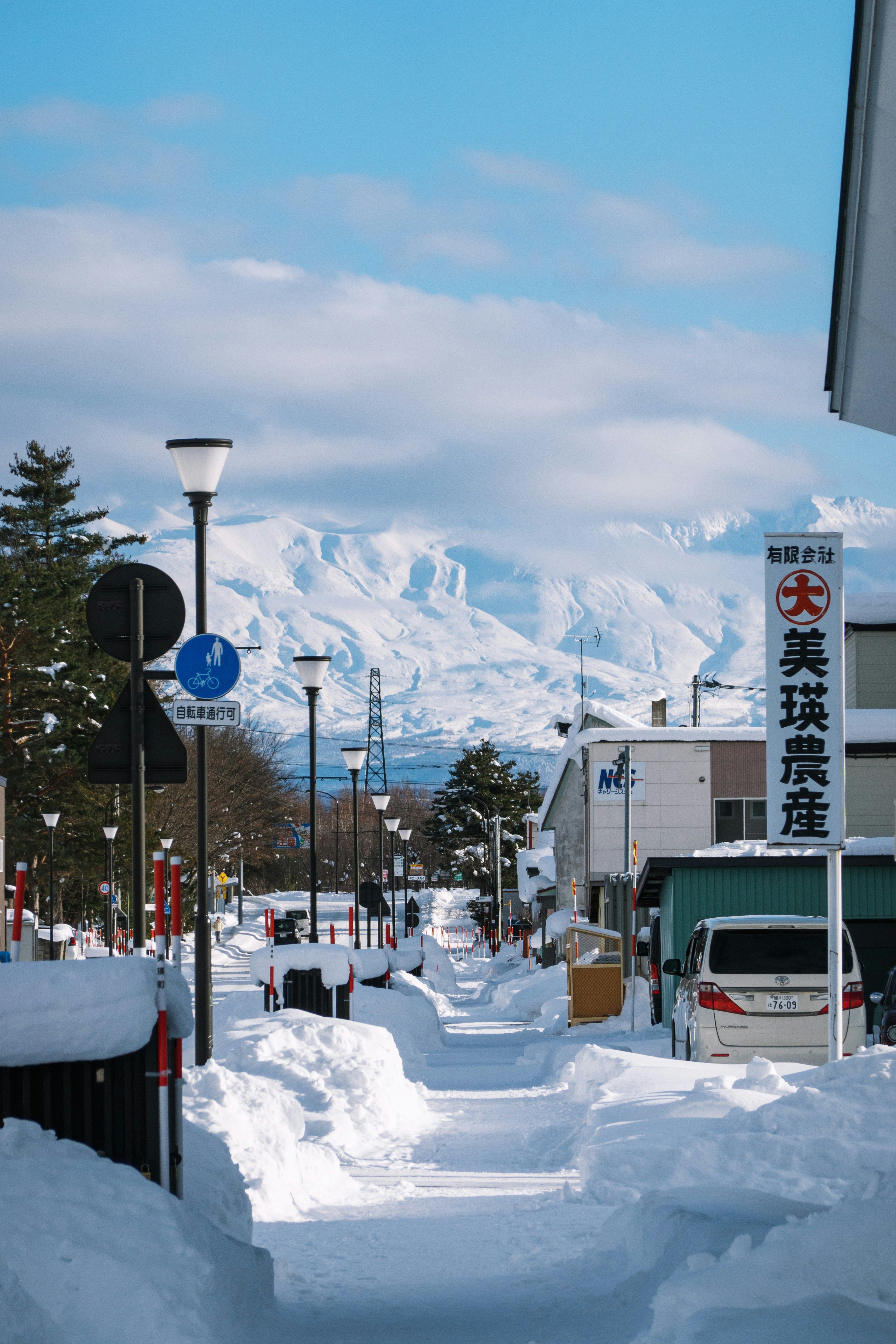 北海道破冰船旅遊攻略-北海道美瑛町的冬季街景